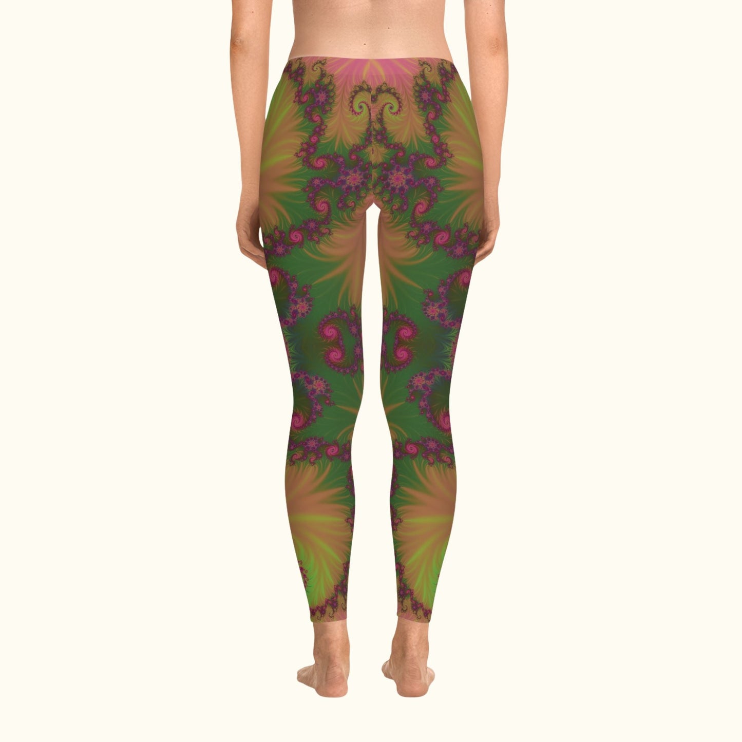 Fractal Bloom Stretchy Leggings