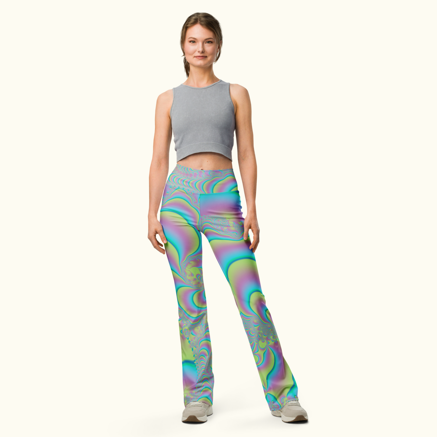 Fractal Fusion Flare Leggings