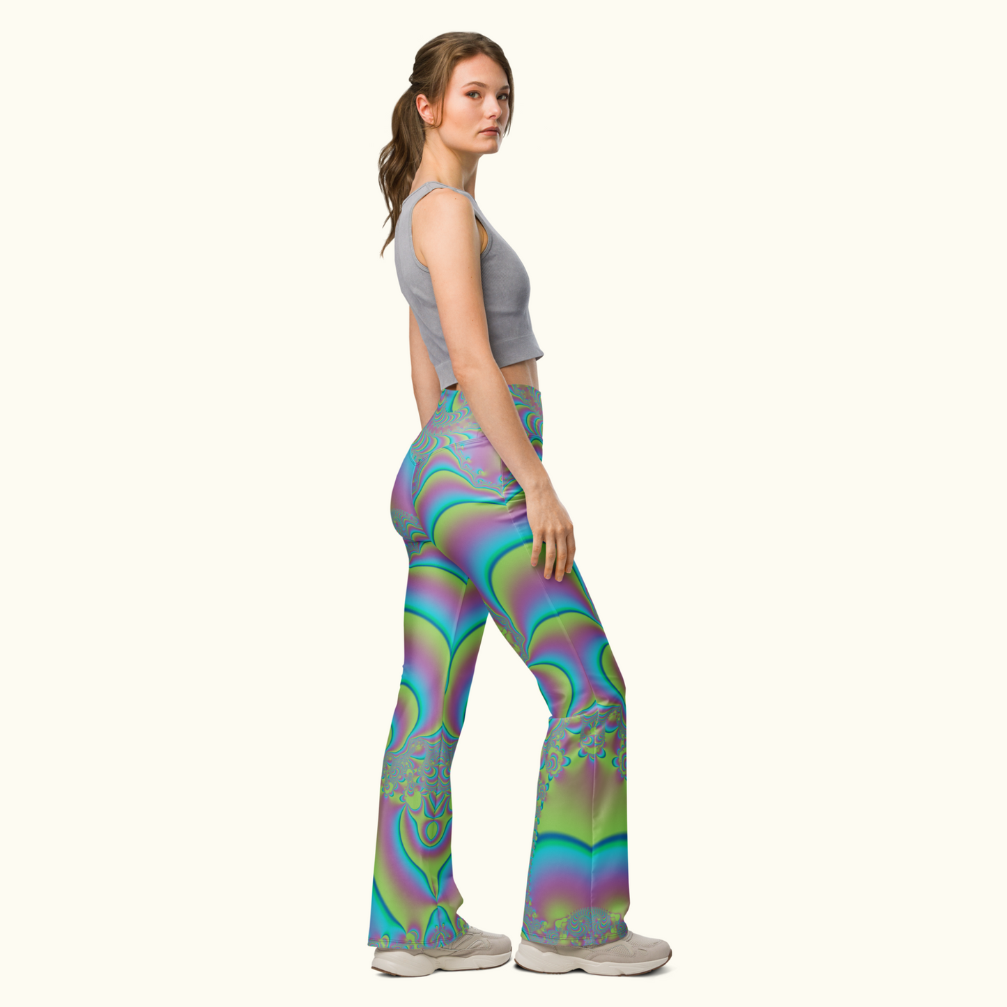 Fractal Fusion Flare Leggings