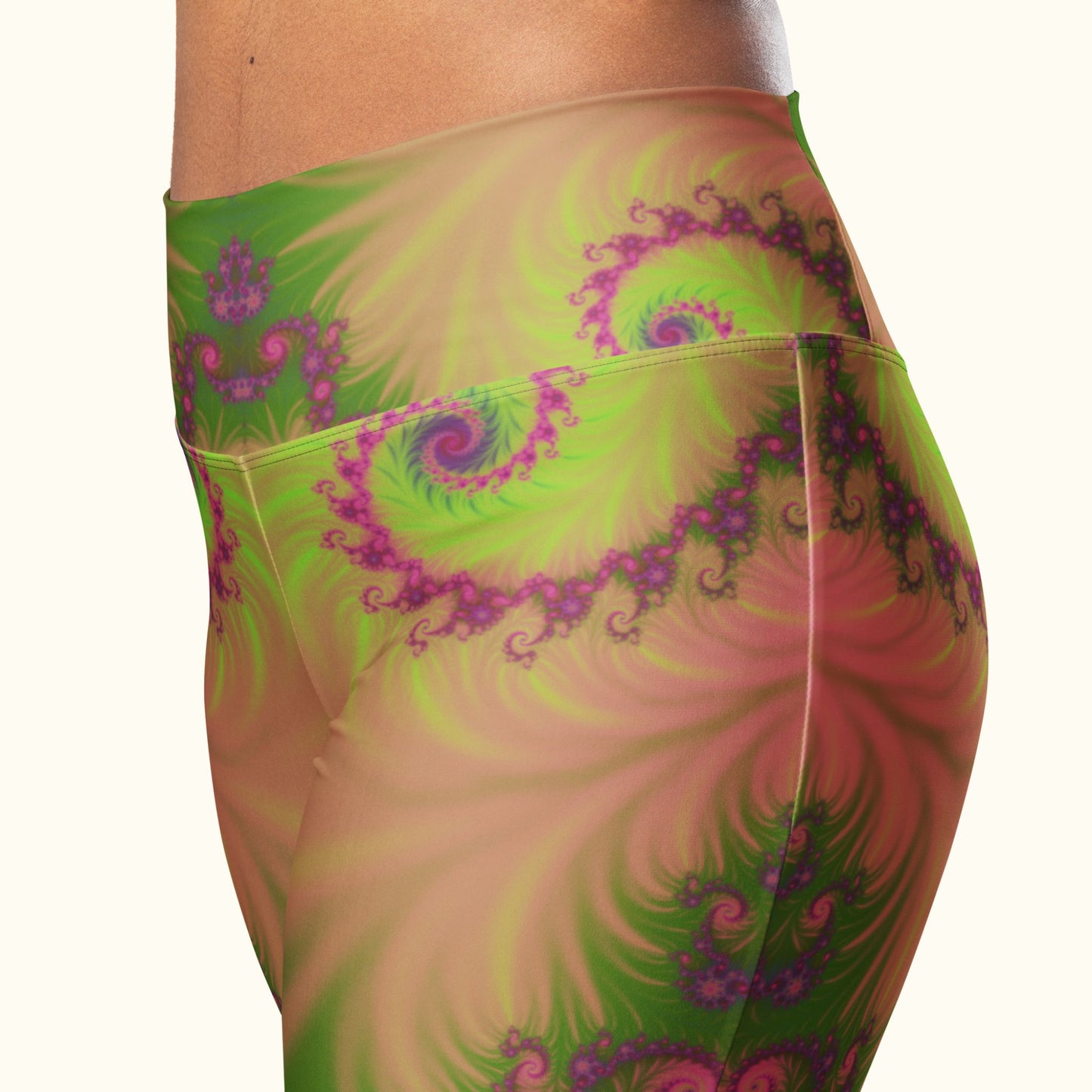 Fractal Bloom Flare Leggings