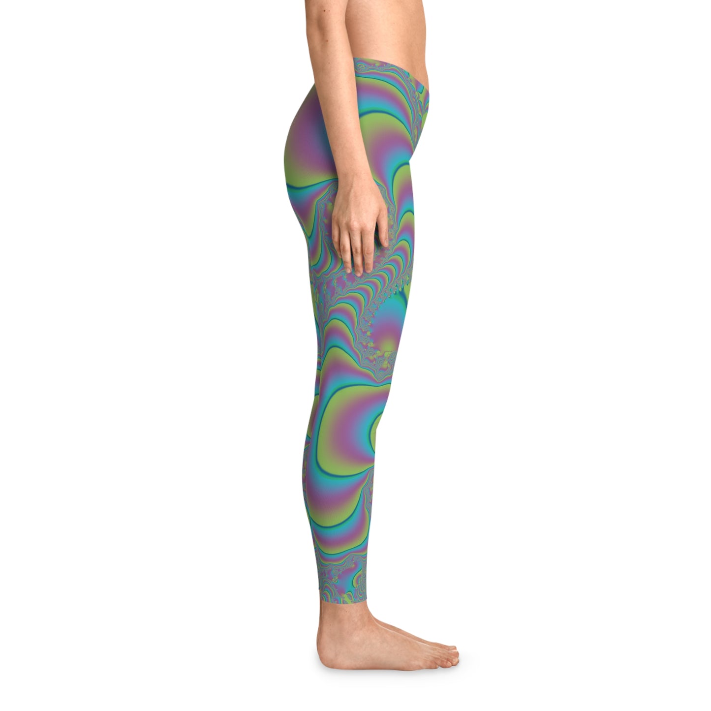 Fractal Fusion Pastel Stretchy Leggings