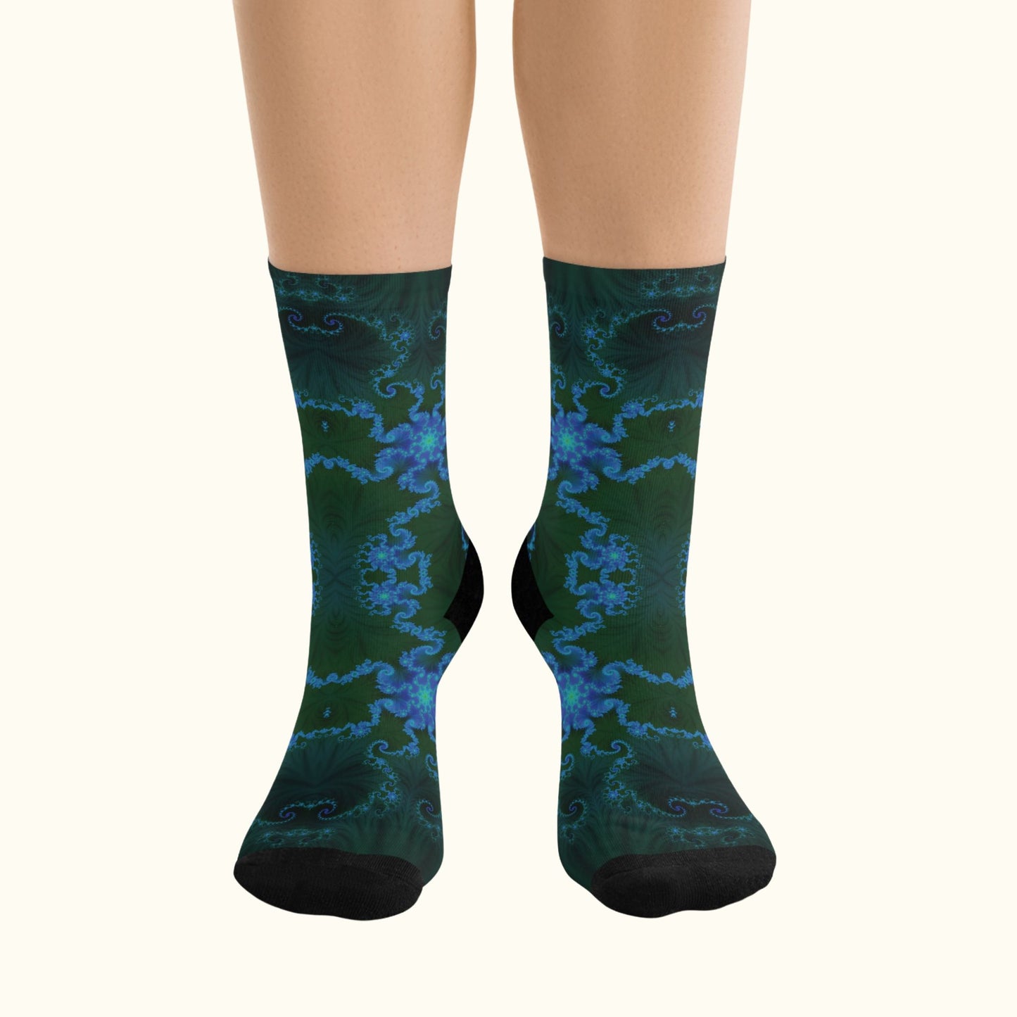 Blue Vortex Socks