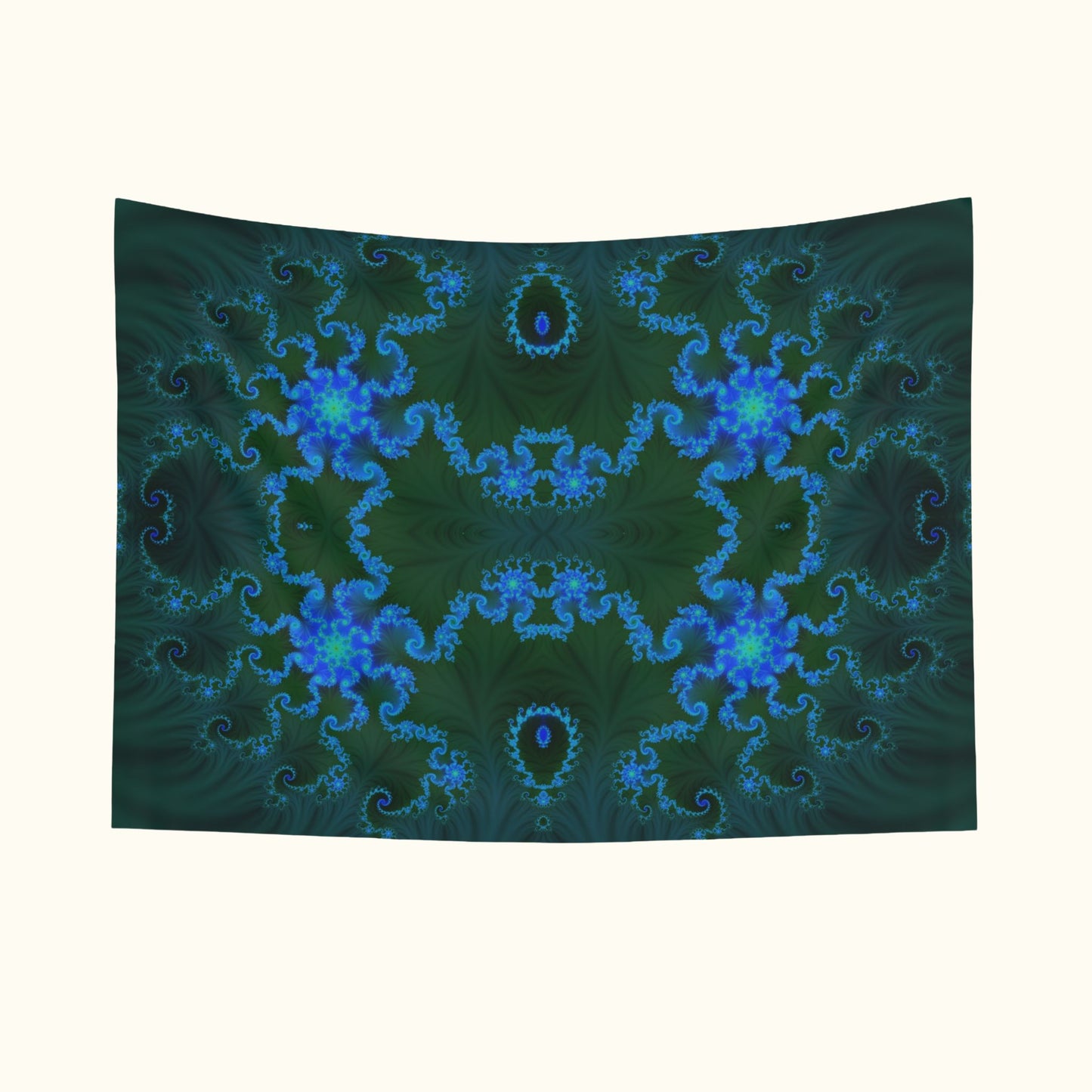 Blue Vortex Tapestry