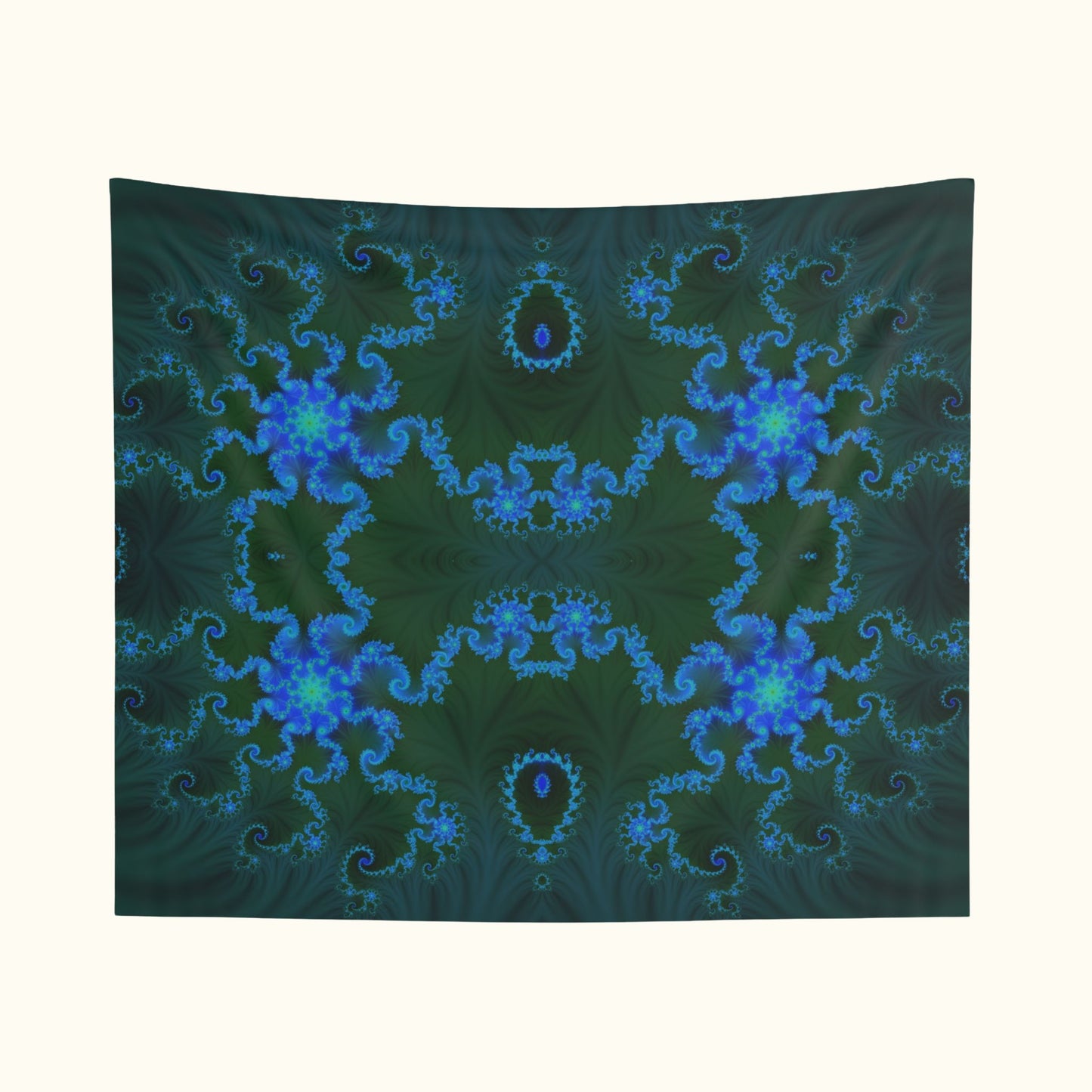 Blue Vortex Tapestry