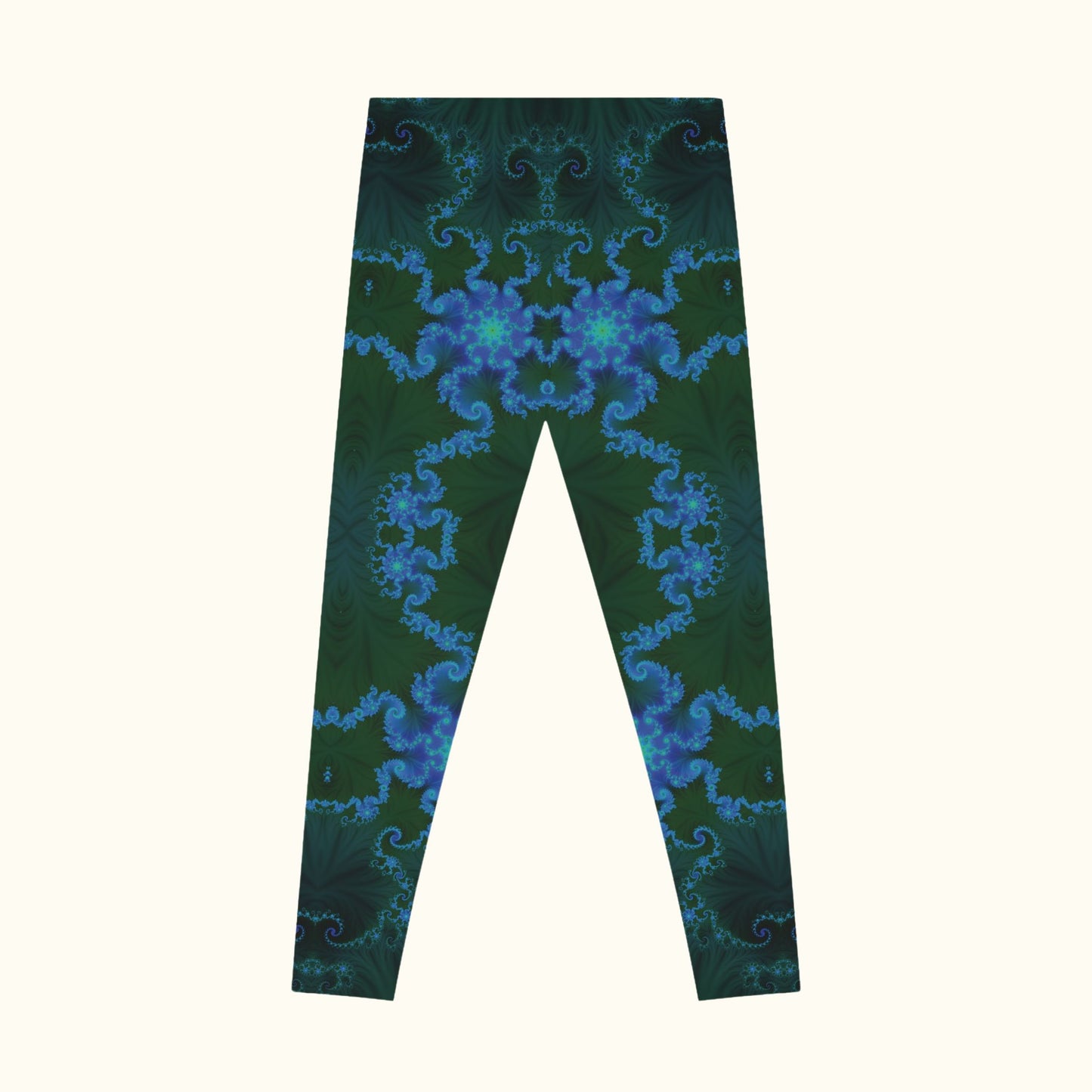 Blue Vortex Stretchy Leggings