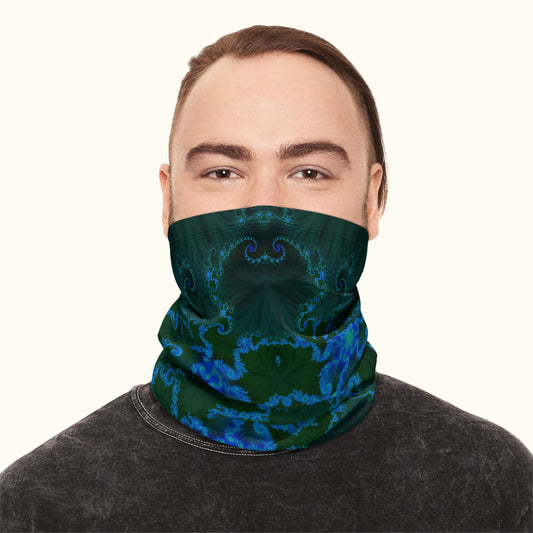 Blue Vortex Winter Neck Gaiter