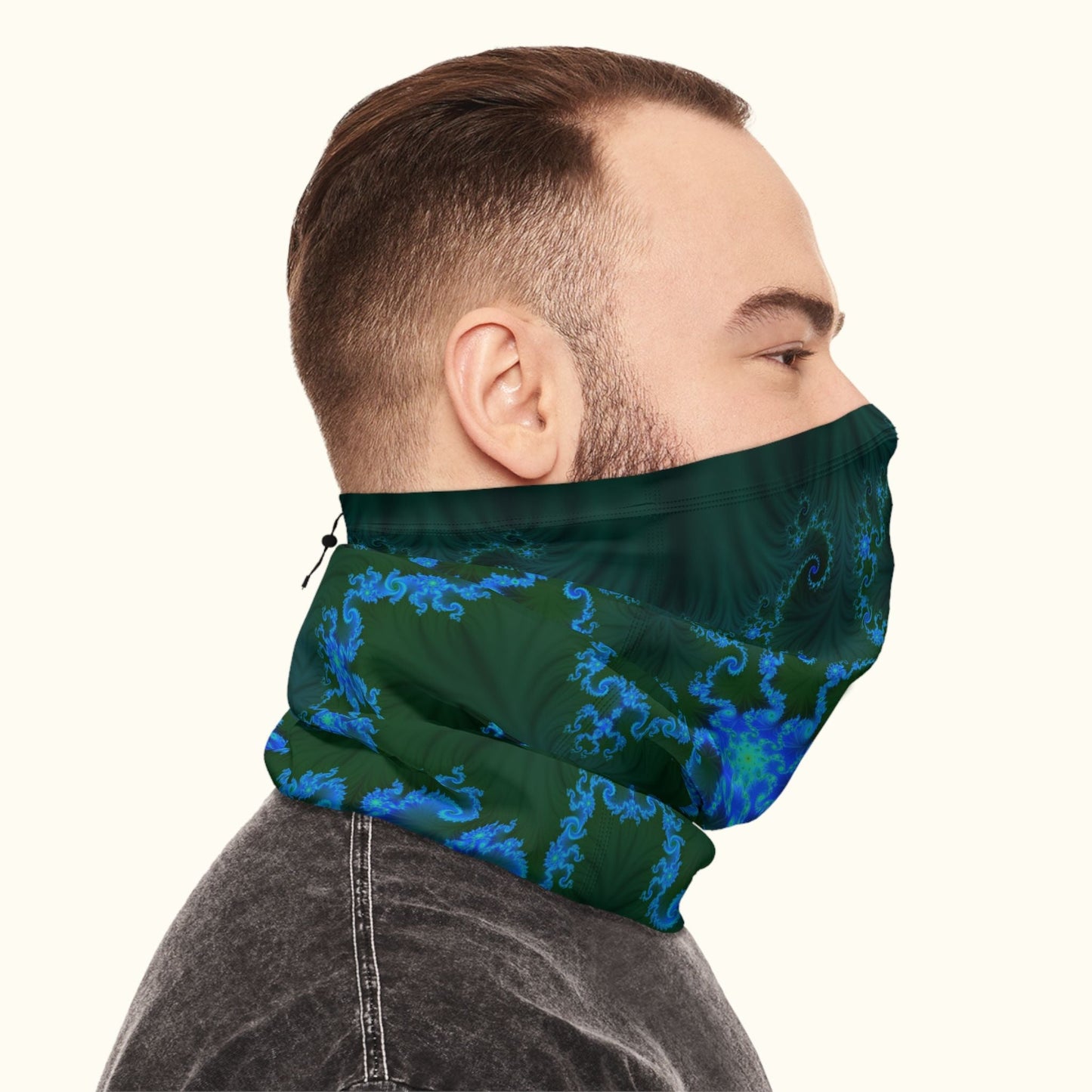 Blue Vortex Winter Neck Gaiter