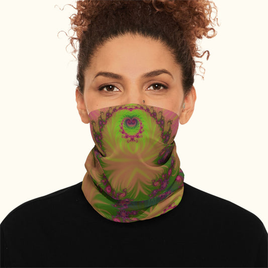 Fractal Bloom Winter Neck Gaiter