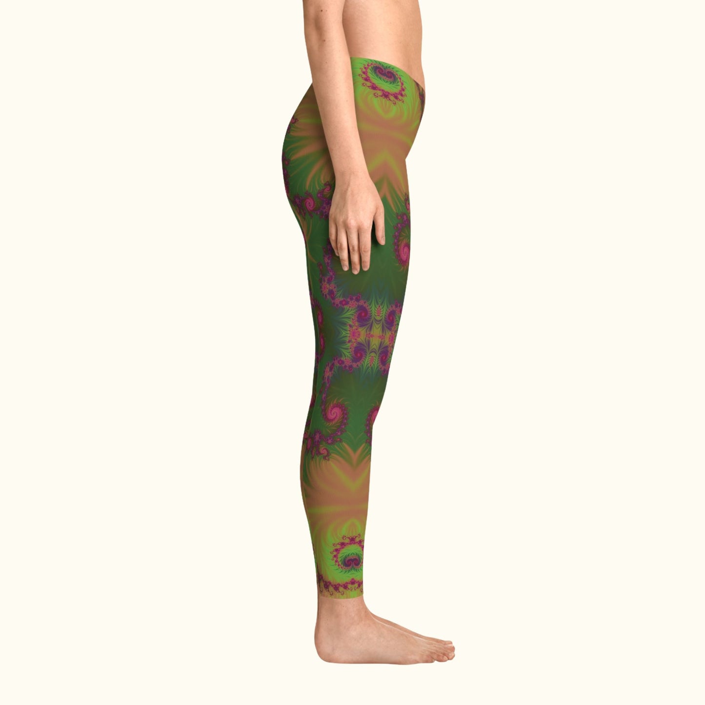 Fractal Bloom Stretchy Leggings