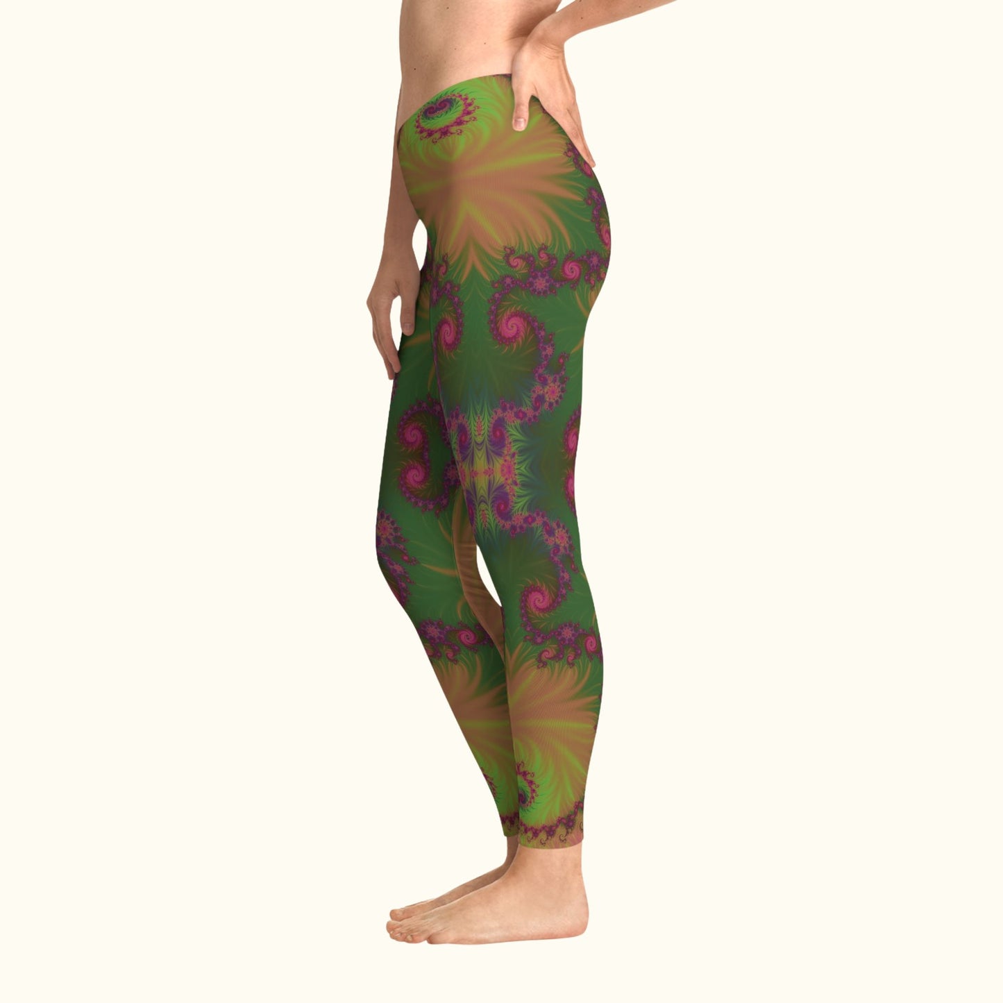 Fractal Bloom Stretchy Leggings