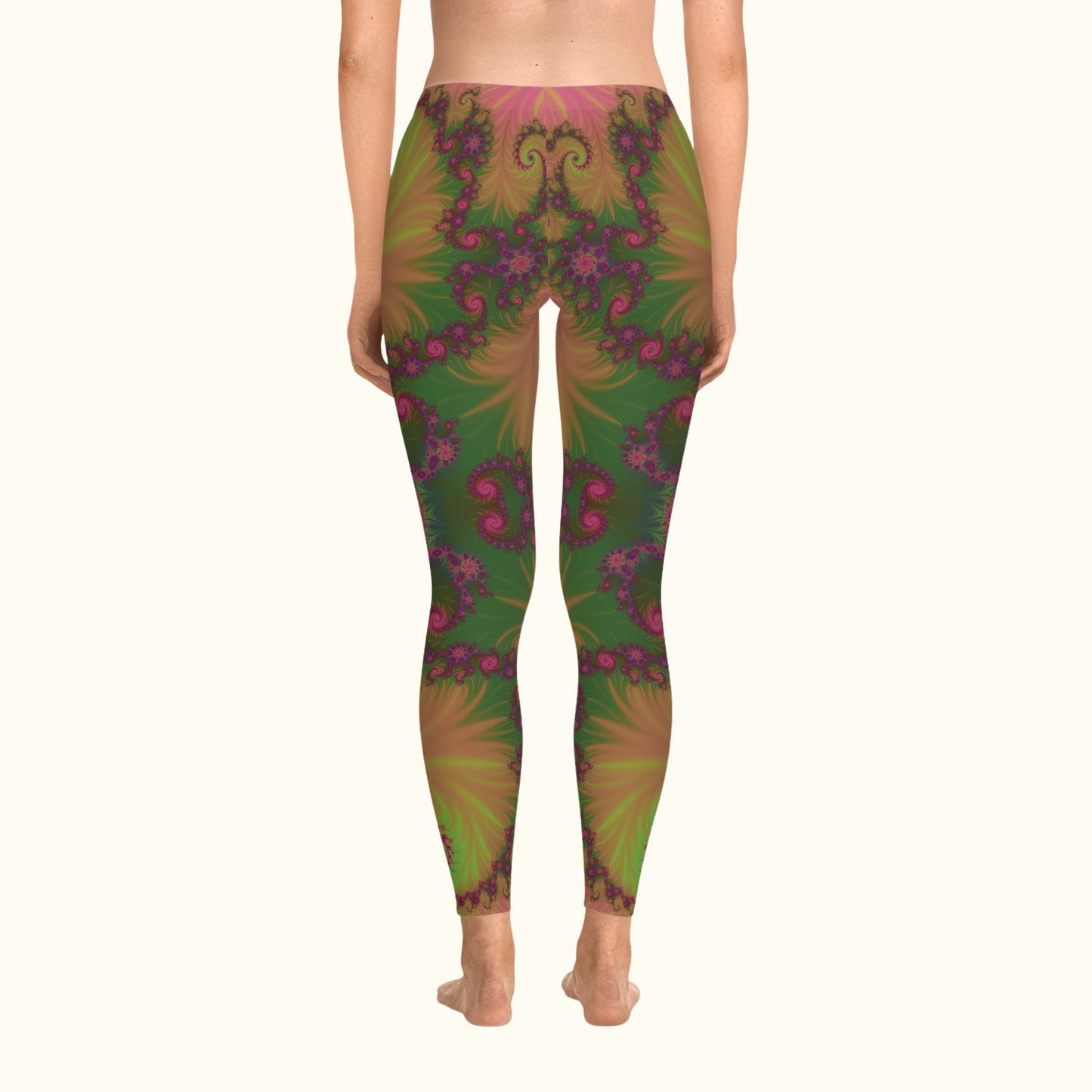 Fractal Bloom Stretchy Leggings