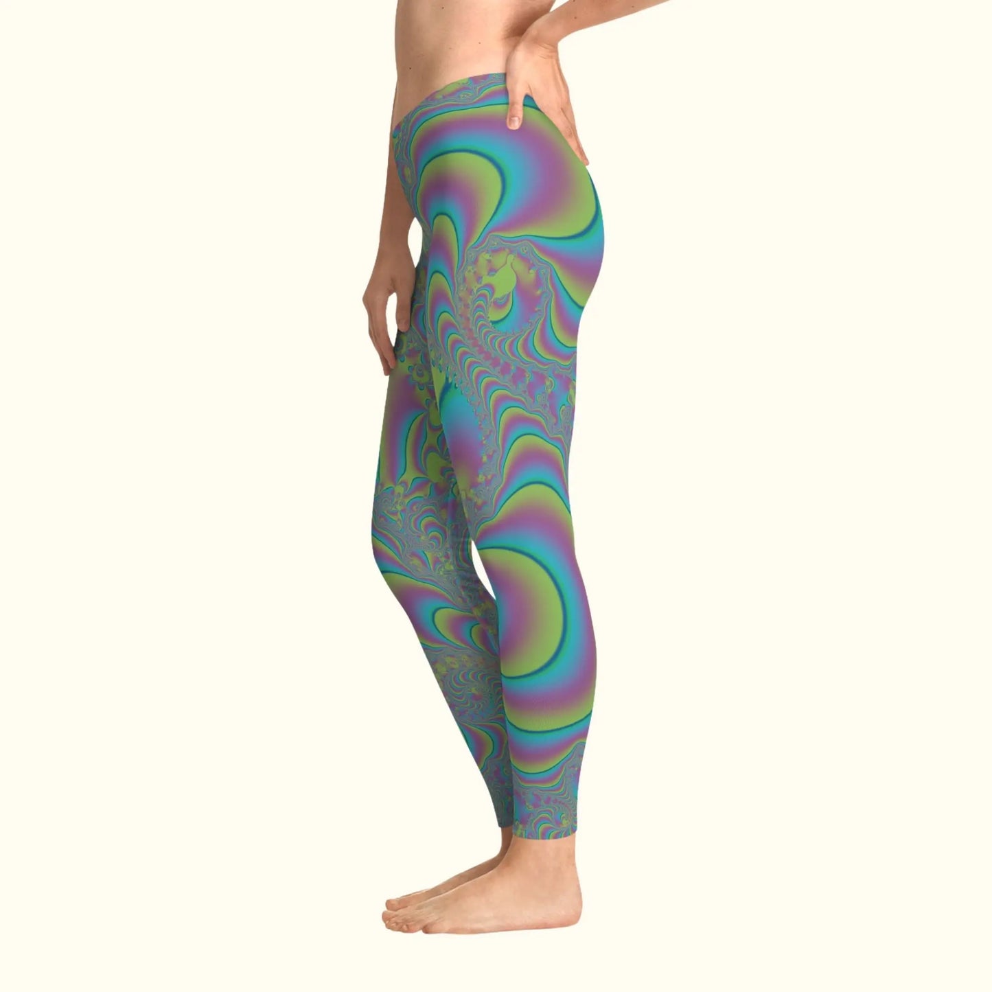 Fractal Fusion Stretchy Leggings 