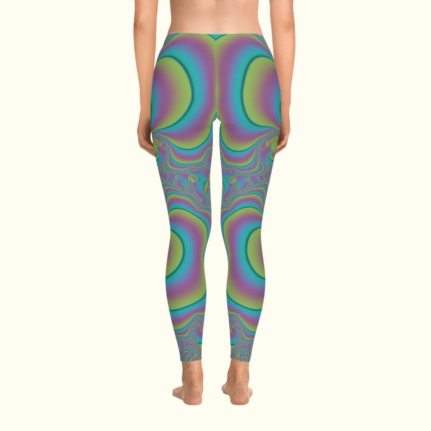 Fractal Fusion Stretchy Leggings 