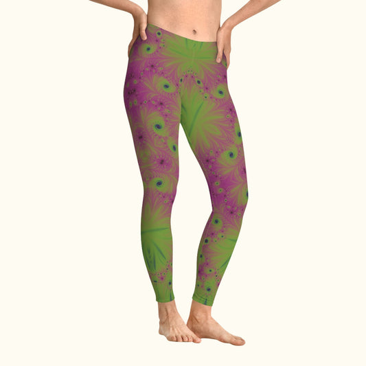 Mystical Mandelbrot Stretchy Leggings 
