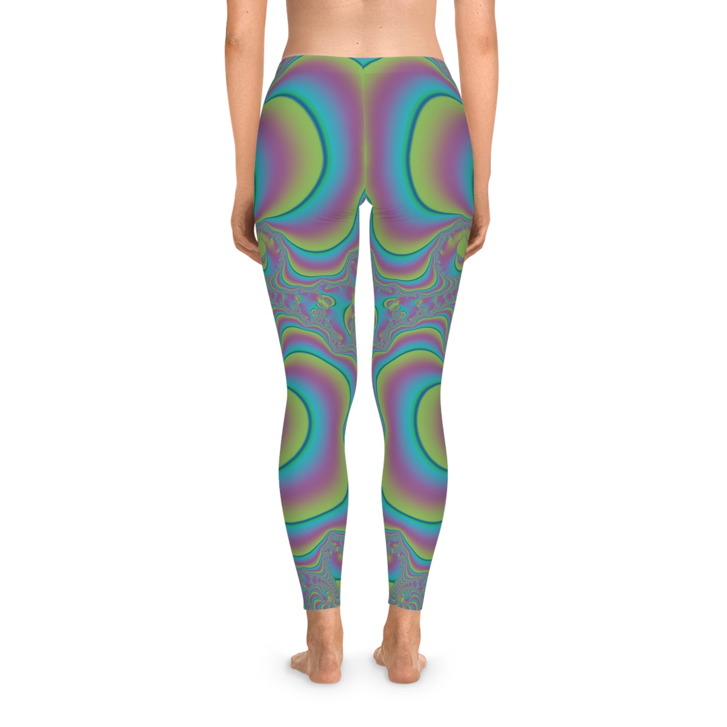 Fractal Fusion Pastel Stretchy Leggings