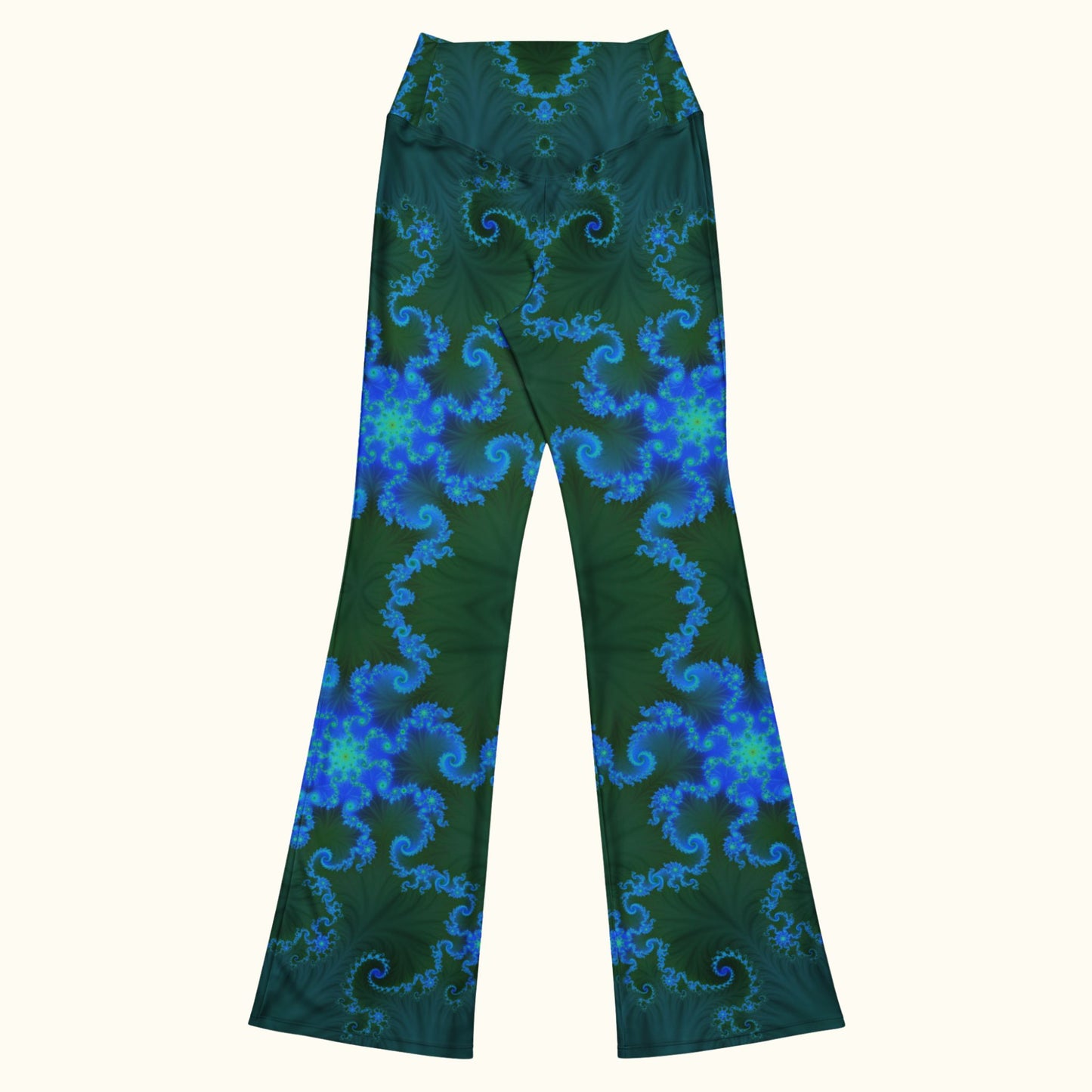 Blue Vortex Flare Leggings