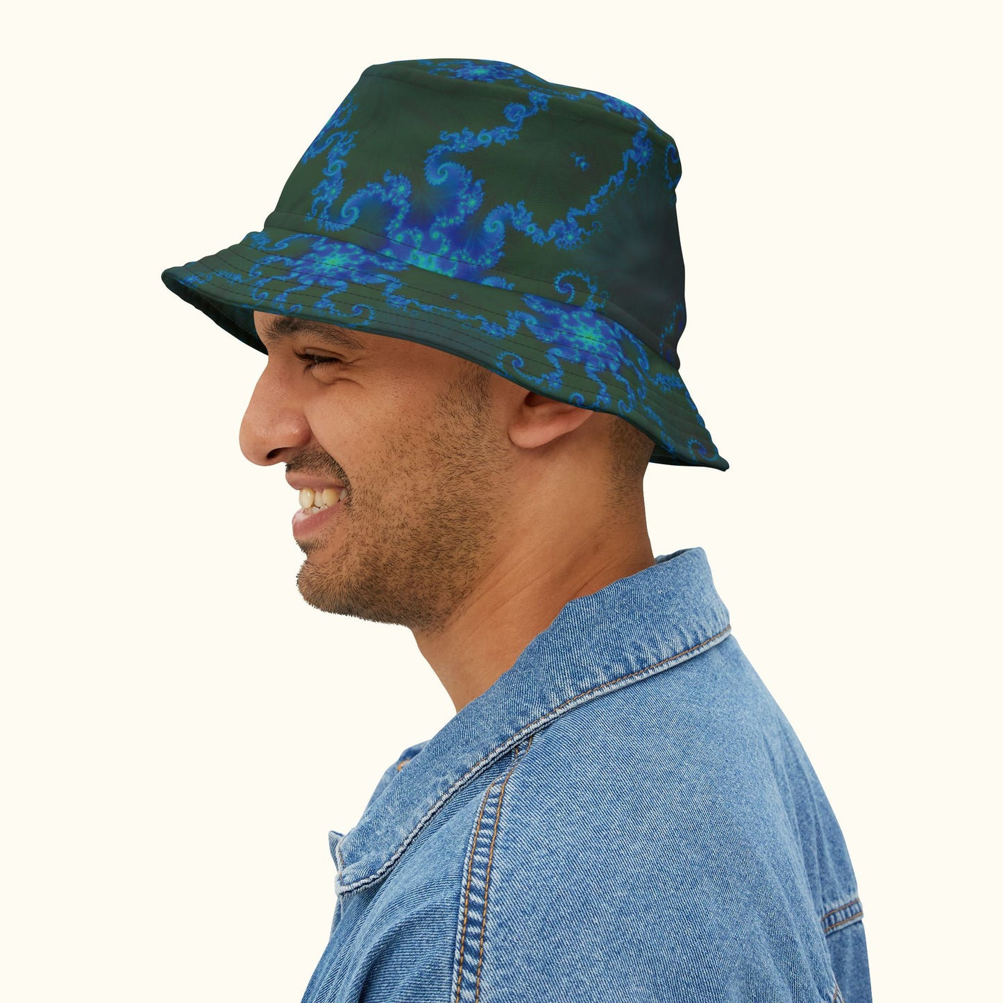 Blue Vortex Bucket Hat