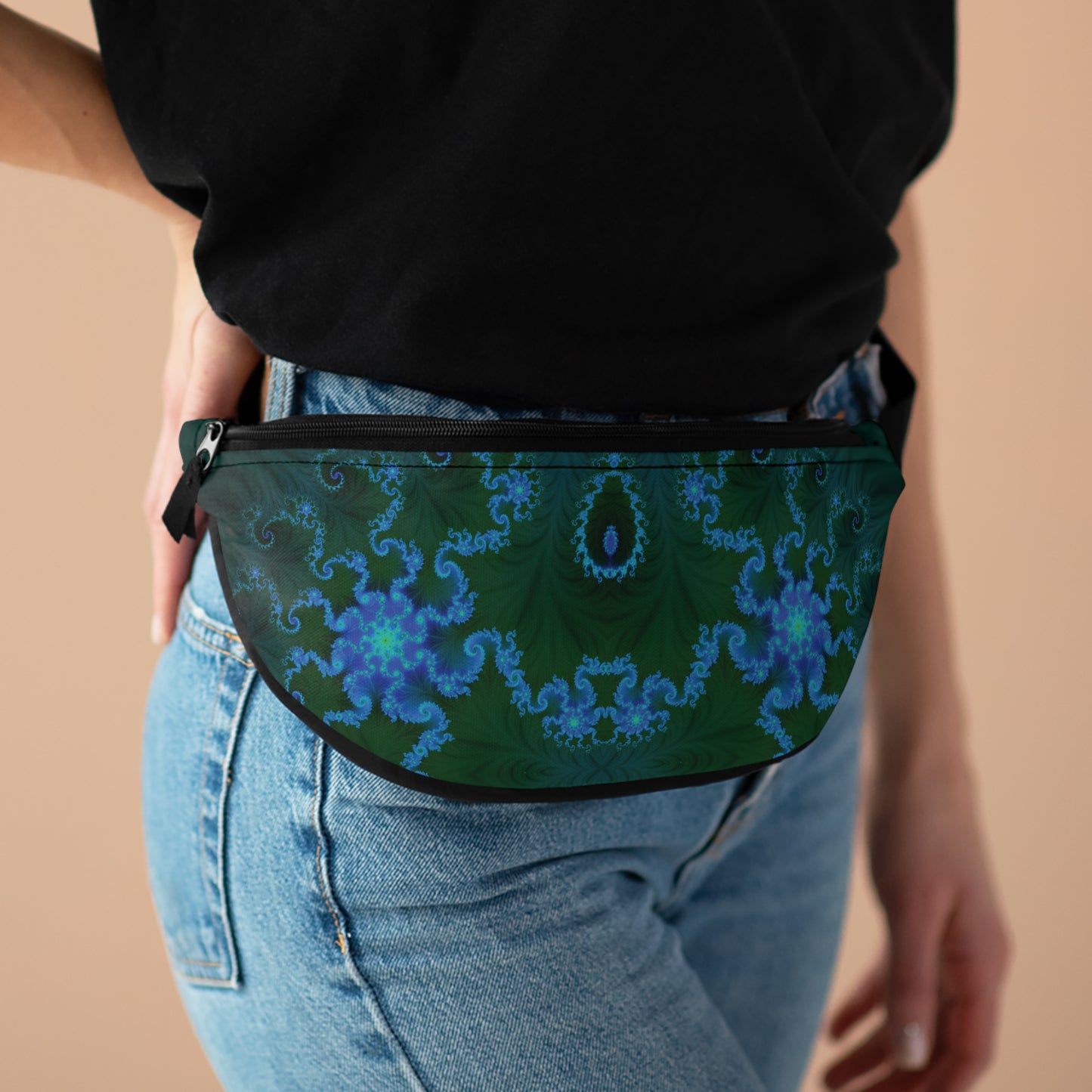 Blue Vortex Fanny Pack